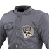 Veste de moto homme à capuche grise BLACK HEART - Taille S à 5XL