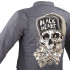 Veste de moto homme à capuche grise BLACK HEART - Taille S à 5XL