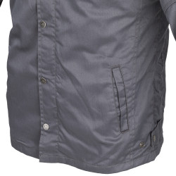 Veste de moto homme à capuche grise BLACK HEART - Taille S à 5XL