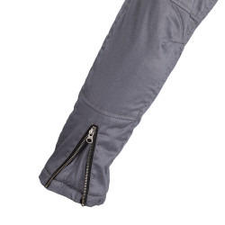 Veste de moto homme à capuche grise BLACK HEART - Taille S à 5XL