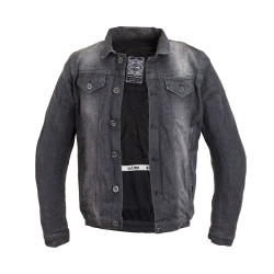 Veste en Jean homme pour la moto avec protections épaules et coudes - Taille S à 5XL
