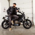Veste en Jean homme pour la moto avec protections épaules et coudes - Taille S à 5XL