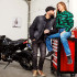 Veste en Jean homme pour la moto avec protections épaules et coudes - Taille S à 5XL