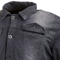 Veste en Jean homme pour la moto avec protections épaules et coudes - Taille S à 5XL