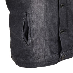 Veste en Jean homme pour la moto avec protections épaules et coudes - Taille S à 5XL