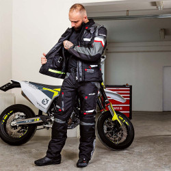 Blouson de Moto pour hommes de qualité premium avec doublure thermique - Taille S à 6XL