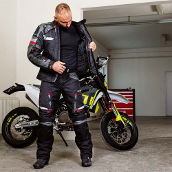 Blouson de Moto pour hommes de qualité premium avec doublure thermique - Taille S à 6XL
