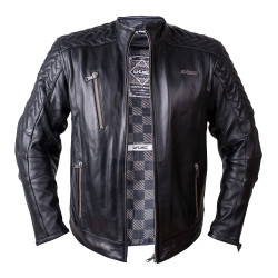 Veste de Moto en Cuir haut de gamme pour hommes