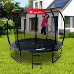 Trampoline diamètre 244 cm PRO avec filet haute sécurité et échelle robuste