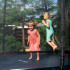 Trampoline avec échelle de sécurité et filet de protection - Grand damiètre 366 cm