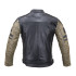 Veste de moto en cuir vintage pour hommes avec protections intérieures - Tailles S à 6XL