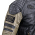 Veste de moto en cuir vintage pour hommes avec protections intérieures - Tailles S à 6XL
