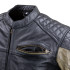 Veste de moto en cuir vintage pour hommes avec protections intérieures - Tailles S à 6XL