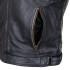 Veste de moto en cuir vintage pour hommes avec protections intérieures - Tailles S à 6XL