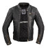 Blouson de moto pour hommes en cuir noir premium résistant - Taille M à 6XL