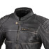Blouson de moto pour hommes en cuir noir premium résistant - Taille M à 6XL