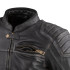 Blouson de moto pour hommes en cuir noir premium résistant - Taille M à 6XL