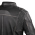 Blouson de moto pour hommes en cuir noir premium résistant - Taille M à 6XL