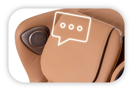 Fauteuil massant à contrôle vocal